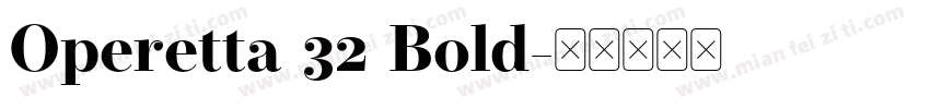 Operetta 32 Bold字体转换